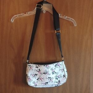 BIOWORLD Black & Pink Mickey Mouse Shoulder Bag